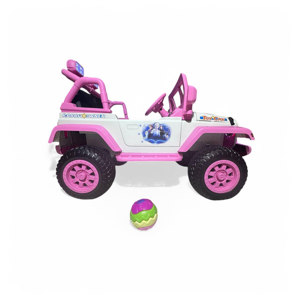 Carro Eléctrico Recargable para Niñas 1-6 Años  Llantas de Goma 4 Motores Control Remoto y Aplicación Móvil | Batería 12V Luces LED y Música en Español