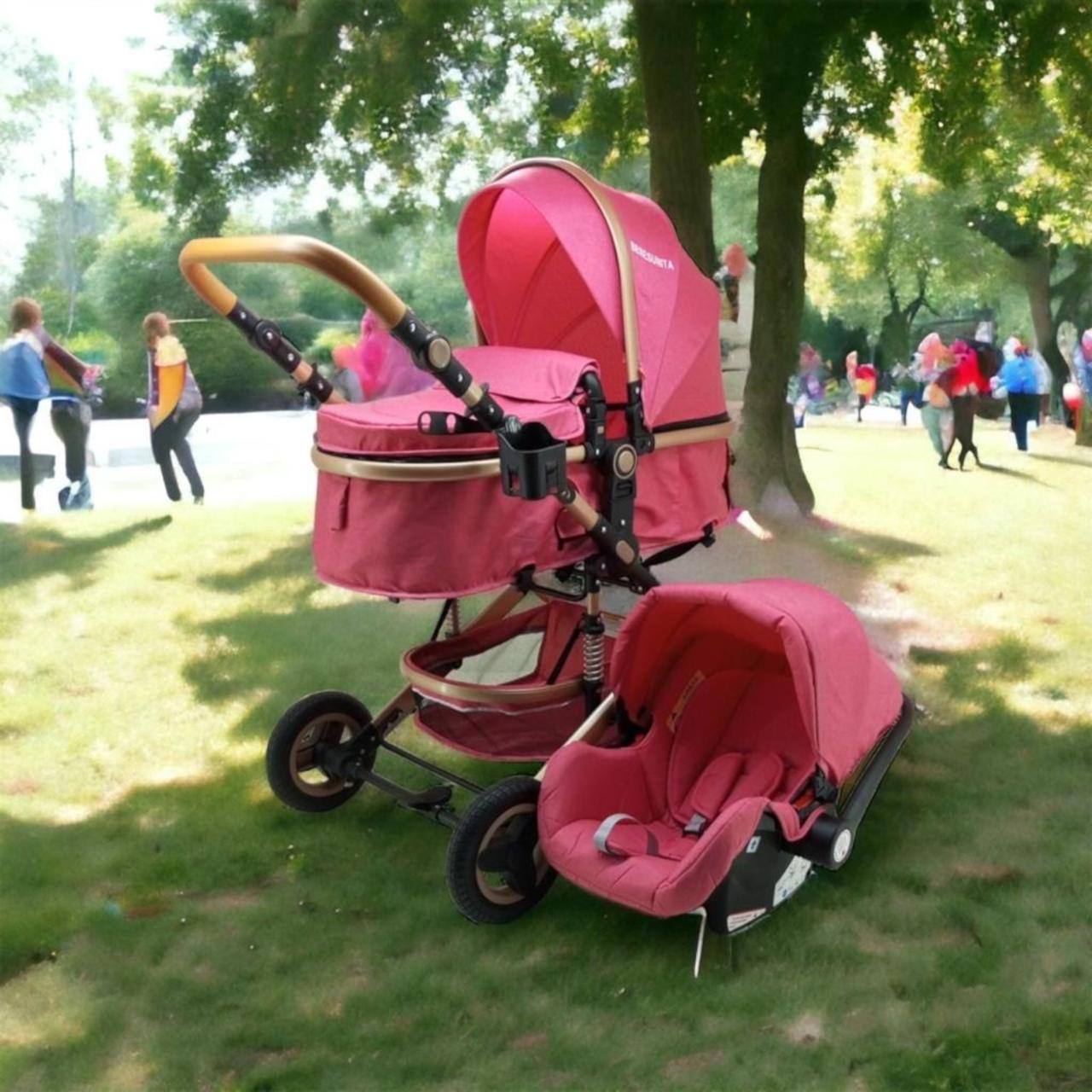 Coche Paseador Moisés Milano con Porta Bebé para Carros + Accesorios + Obsequios