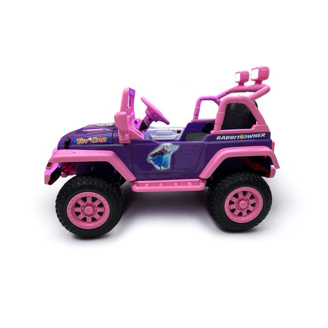 Carro Eléctrico Recargable para Niñas 1-6 Años  Llantas de Goma 4 Motores Control Remoto y Aplicación Móvil | Batería 12V Luces LED y Música en Español